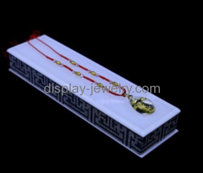 Custom acrylic long necklace jewelry display products stands for sale NDJ-152