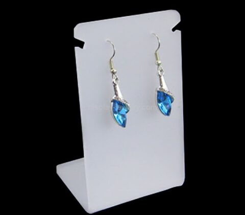 Wholesale custom acrylic L shape earring display stands