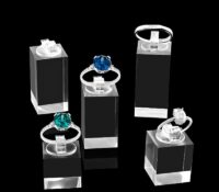 Wholesale custom acrylic jewelry rings display blocks