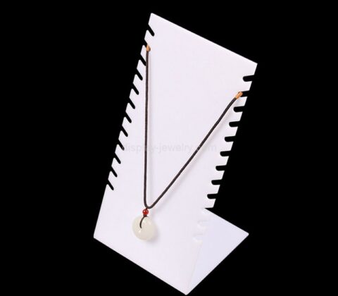 Wholesale custom acrylic L shape necklaces display stand