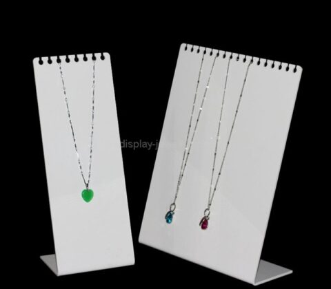 Wholesale custom acrylic L shape necklaces display rack