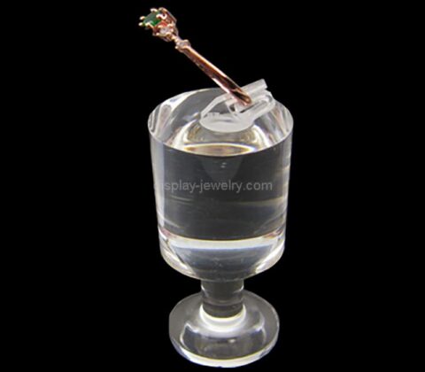 Wholesale custom acrylic wine glass shape rings display block